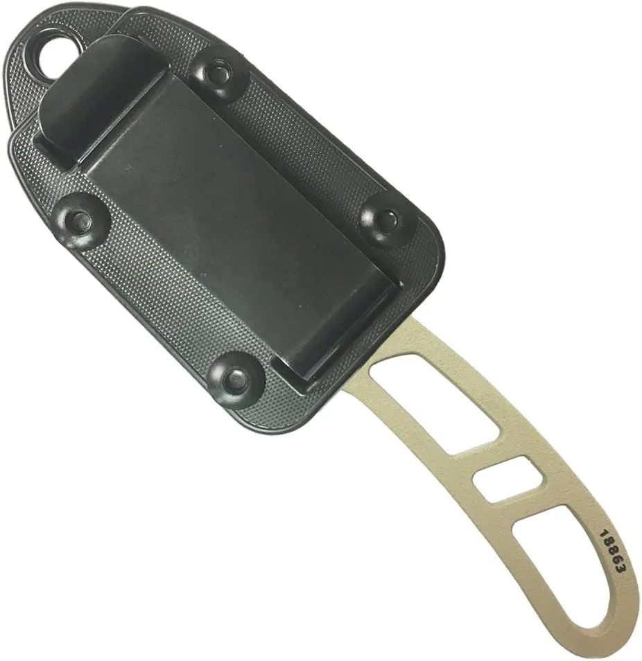 ESEE Authentic CAN-DT-KIT-E Survival Knife, Sheath w/Clip Plate, Survival Kit