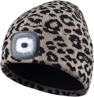 Etsfmoa Unisex Beanie with The Light Gifts for Men Dad Father USB Rechargeable Caps