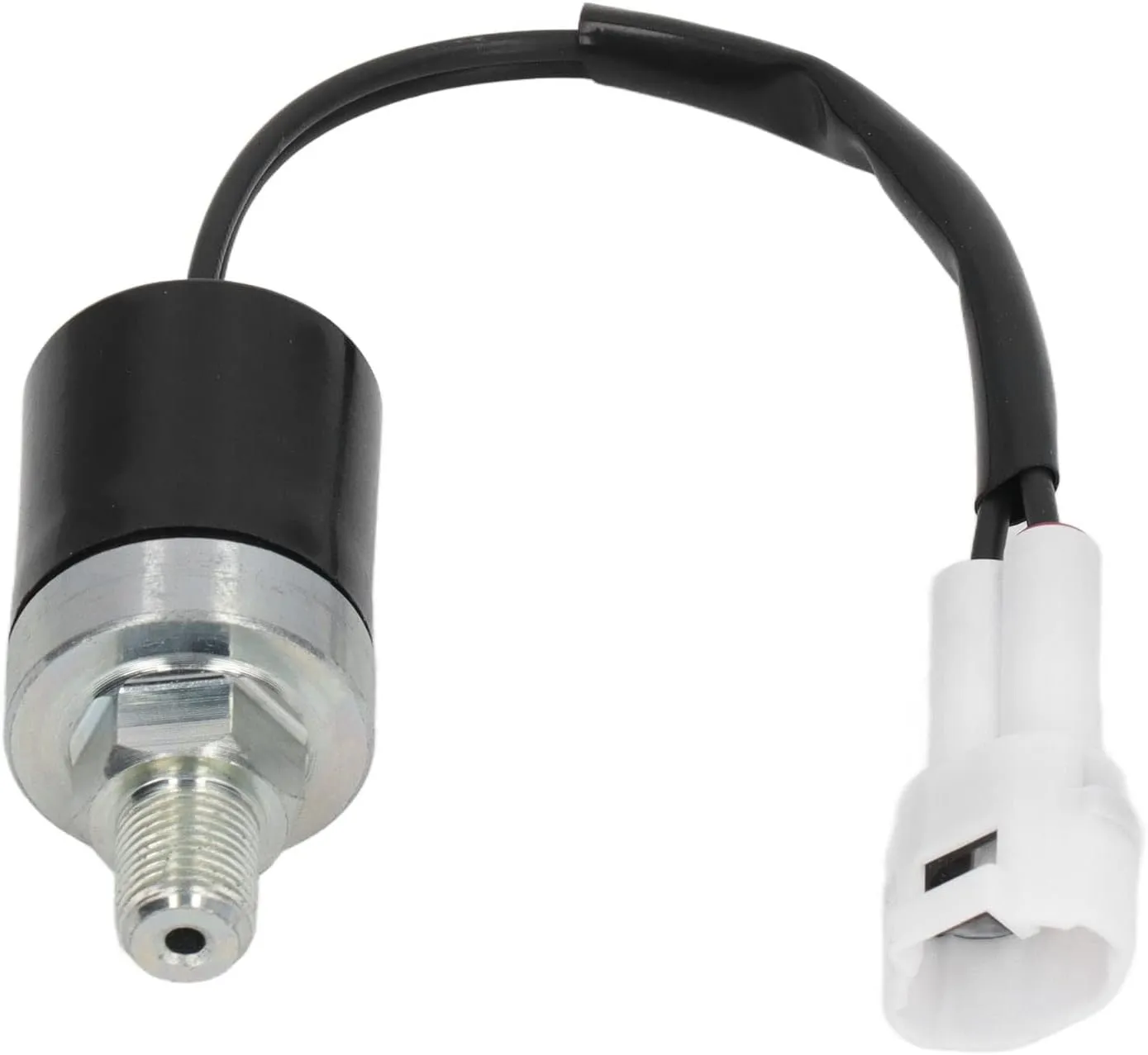 Excavator Hydraulic Sensor, Stainless Steel Material 2 Pins Kobelco Excavator, Firm Connection, Small Size, Easy to Install, Suitable for Excavator, Used to Replace Old or Broken