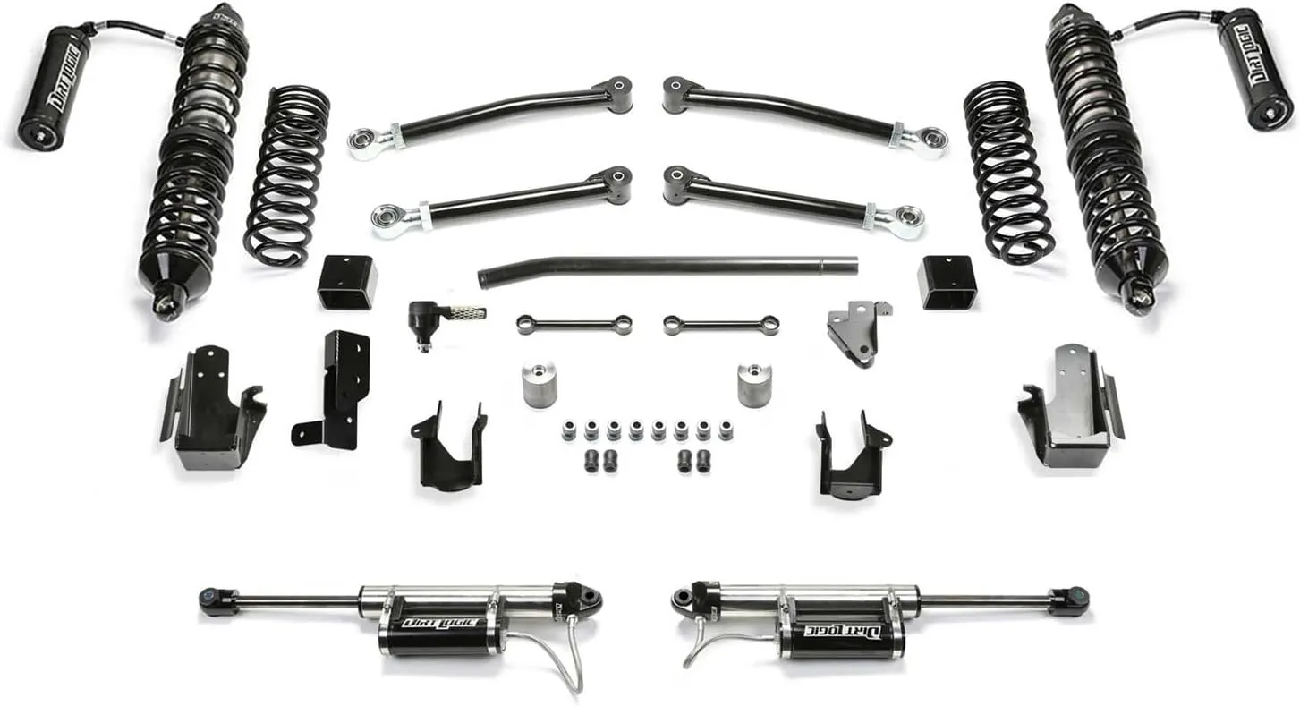 Fabtech - 18-20 Jeep JL 4WD Gas 5in Trail w/DLSS 2.5 Coilover Resi & RR DLSS Resi (K4228DL)