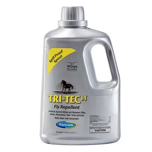 Farnam Tri-Tec 14 Long Lasting Fly Spray- Easy Pour, 1 Gallon