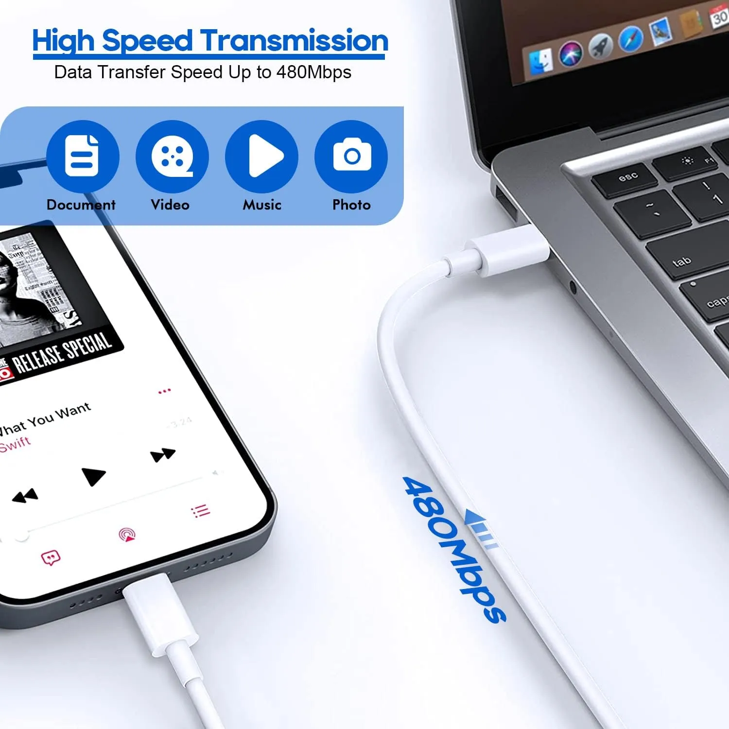 Fast iPhone Charger,2Pack[Apple MFi Certified] Quick Fast Apple Charger 6ft Long USB C Lightning Cable Fast Charging Cord USB Charger Block Adapter for iPhone 14 Plus/14 ProMax/13 Mini 12/11/XS/iPad