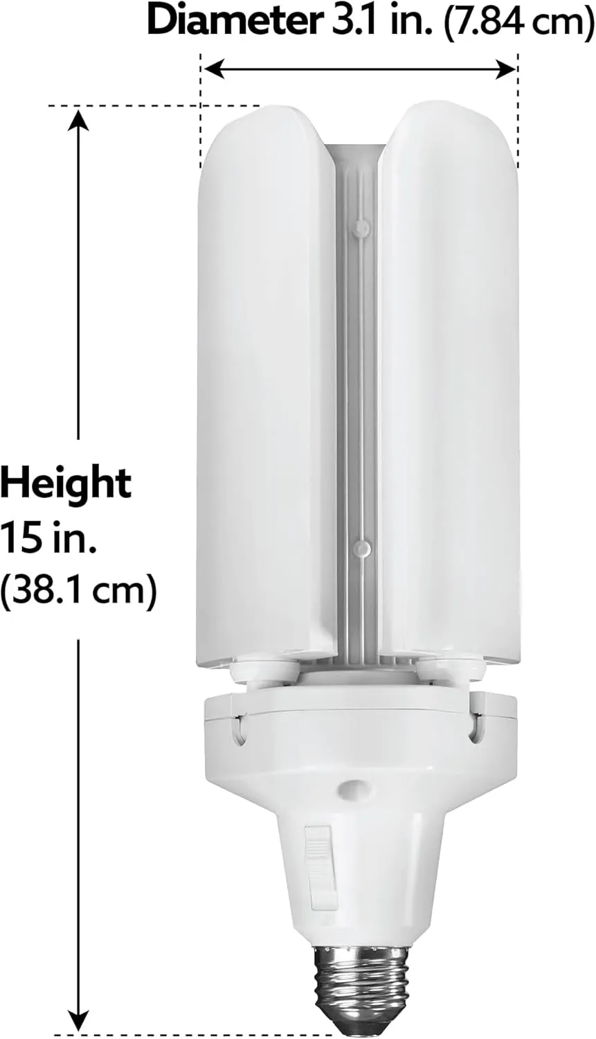 Feit Electric LED Motion Sensor Light Panel, 300W Equivalent, 90° Adjustable Panel,E26 Standard Base, 80 CRI, 4000 Lumens, Selectable White, 18 Years Lifetime, ADJ4000/3CCT/MM/LED