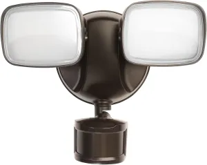 Feit Electric LED Outdoor Waterproof Security Flood Light - Motion Sensor - Dusk to Dawn - Hardwired - 5000K Daylight - 2000 Lumen | Bronze
