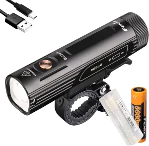 Fenix BC26R Rechargeable Bike Light, 1600 Lumens Super Bright with Dual Batteries and LumenTac Battery Organizer