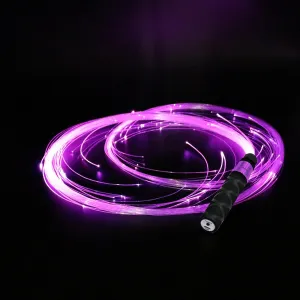 Fiber Optic Whip,Rechargeable LED Whip has 7 Colors 4 Light Modes,Pixel Whip for Dancing is Suitable for Rave Toy,Parties, Light Dances,EDM,Carnivals,Gift