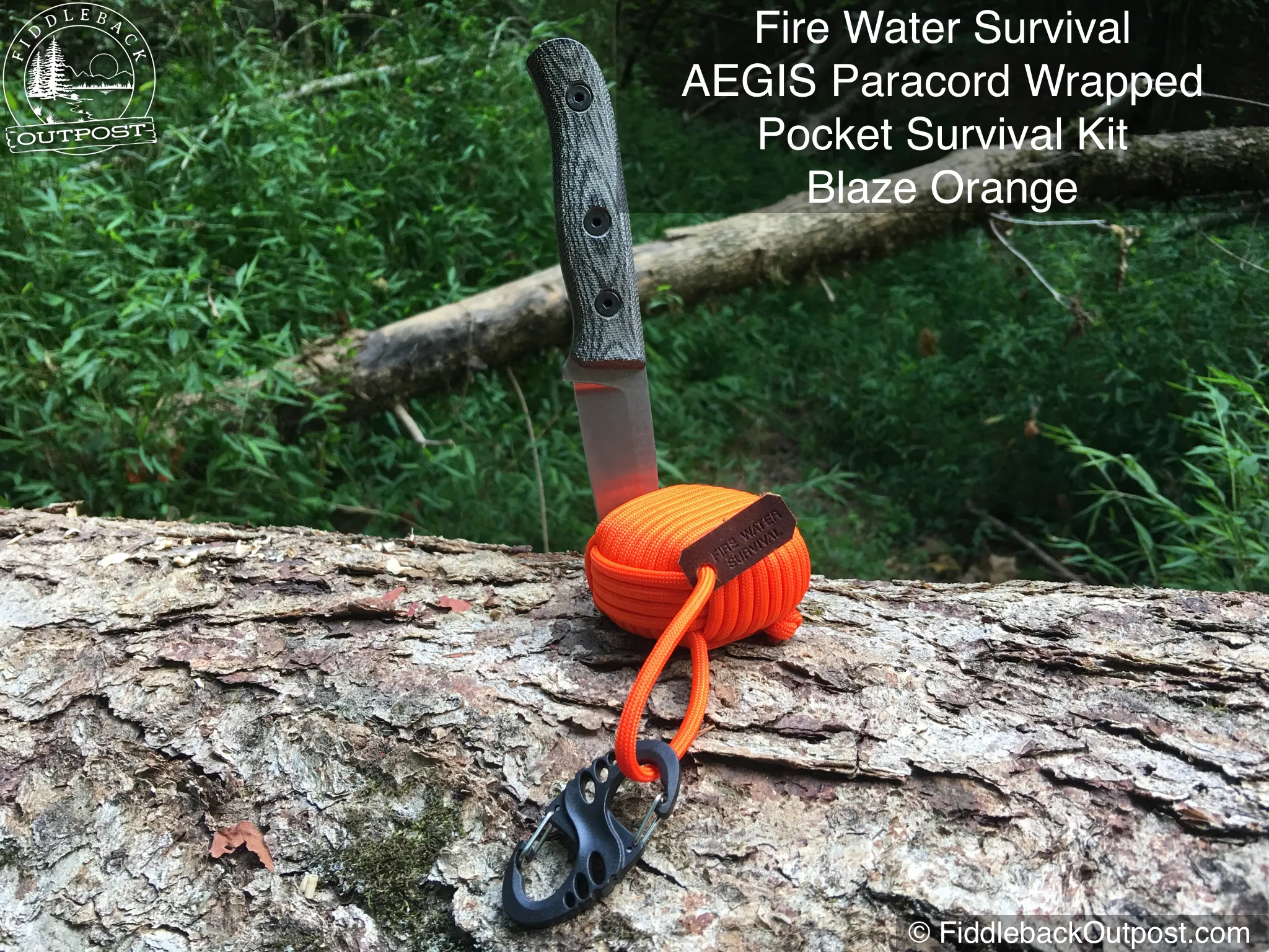 Fire Water Survival - AEGIS Paracord Wrapped Pocket Survival Kit