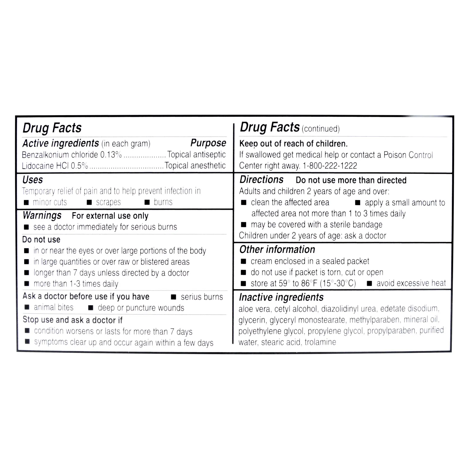 First Aid Burn Cream Unit .9gm (10/Unit)