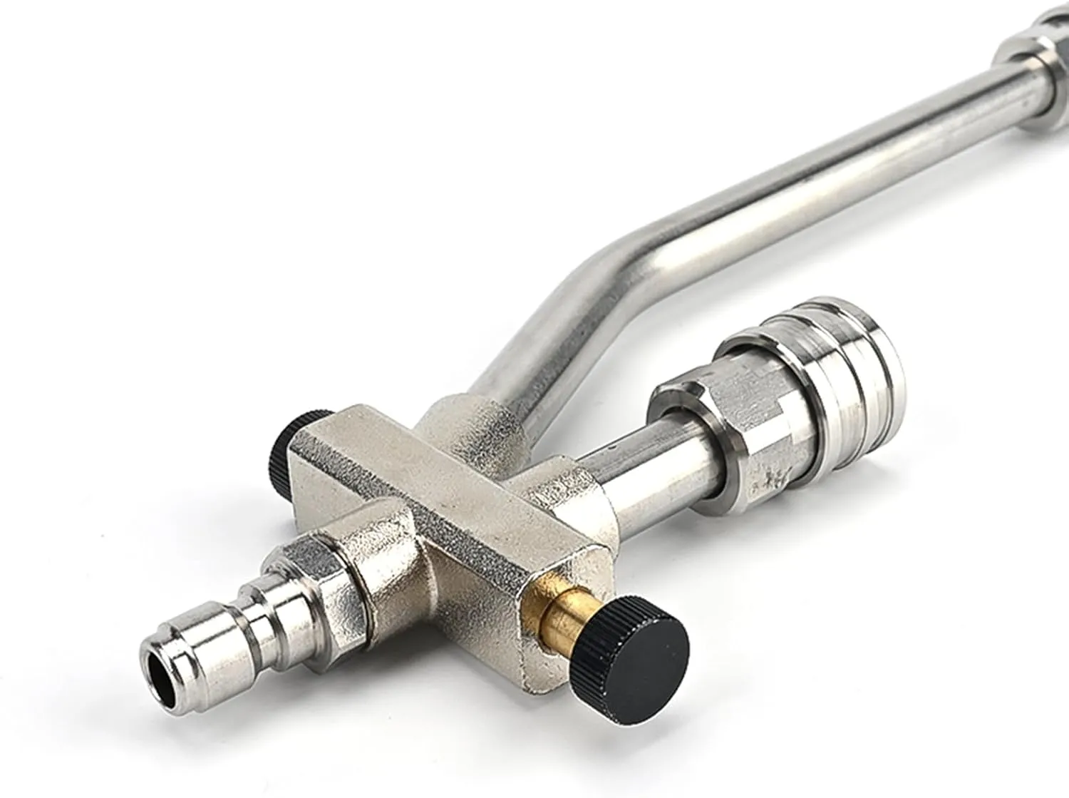 Foam Cannon Dual-Connector Accessory, Pressure Washer Double Tip Attachment for Foam Cannon, Pressure Washer Accessories with 1/4" Quick Connect for Car Wash, 5 Sprayer Tips #035, Nozzle Holder