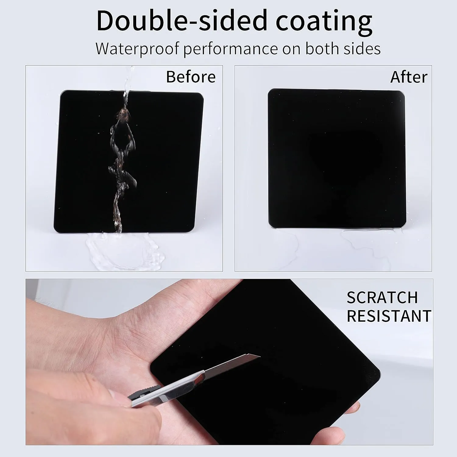 Fotga HD Optical Glass ND8 4x4 0.9 Neutral Density Filter 3 Stops for 4x4 inch 100mmx100mm Lens Matte Box Cokin Z Hitech Lee Lens Filter Trays Holder