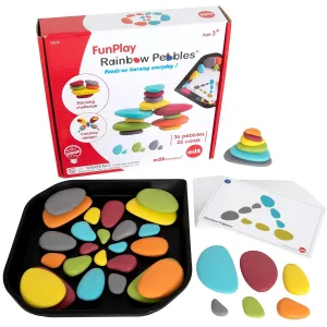 FunPlay Activity Set - 36 Sorting and Stacking Toys   50 Activities   Messy Tray p- - Homeschool Kit for Kids