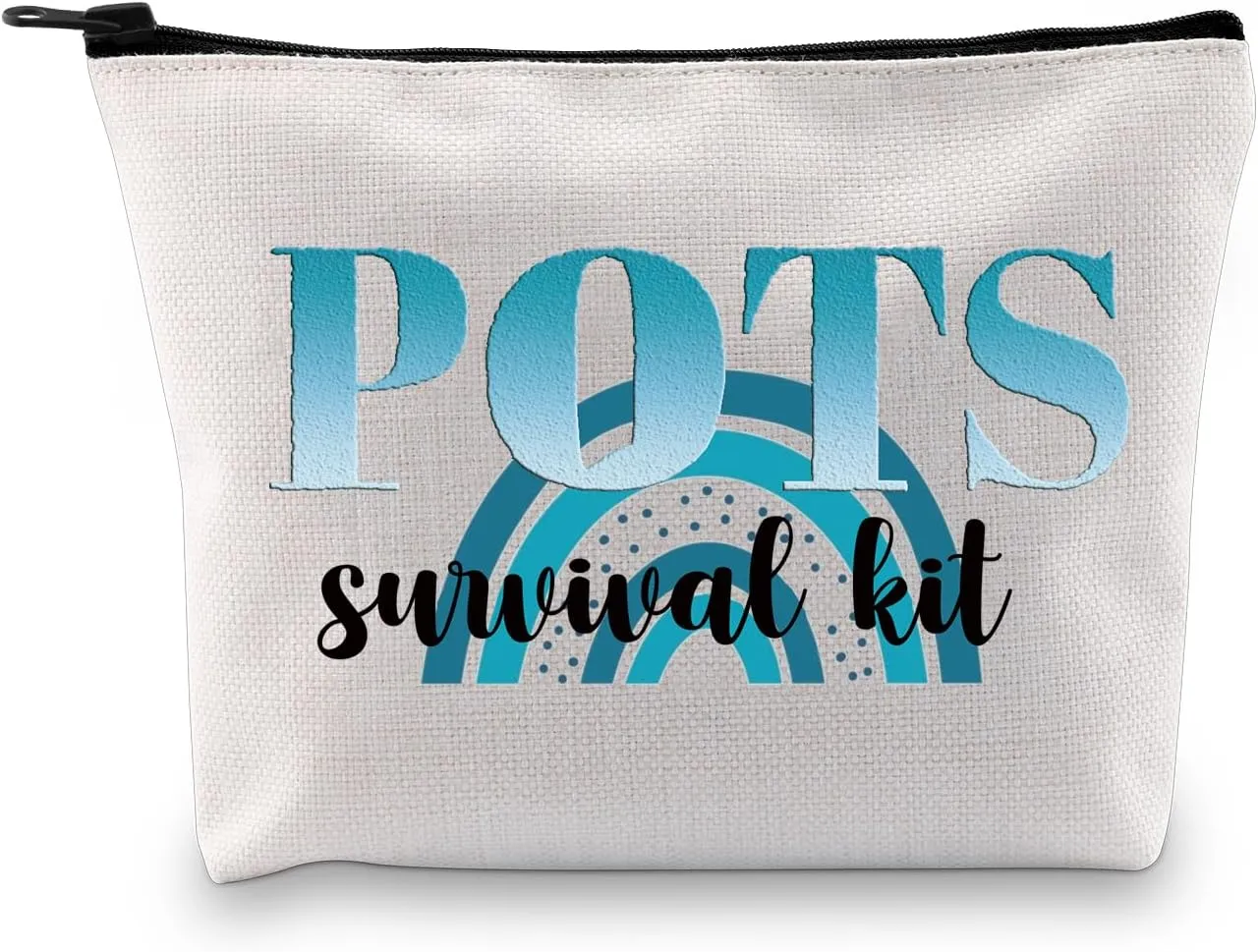 G2TUP POTS Awareness Gift POTS Survival Kit POTS Syndrome Fighter Warrior Cosmetic Bag Dysautonomia Awareness Gift (POTS Survival Kit MB)