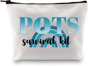 G2TUP POTS Awareness Gift POTS Survival Kit POTS Syndrome Fighter Warrior Cosmetic Bag Dysautonomia Awareness Gift (POTS Survival Kit MB)