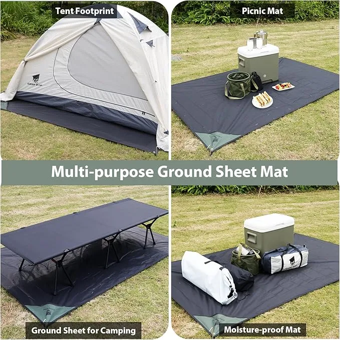 GEERTOP Ultralight Tent Footprint PU 3000 Waterproof Camping Tent Tarp with Drawstring Carrying Bag Ground Sheet Mat for Camping Hiking Backpacking Outdoor Picnic