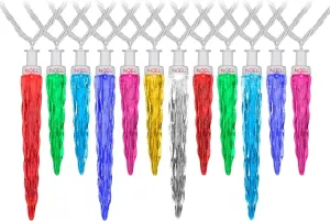 Gemmy Christmas ColorMotion Icicle Light String - S/24 - 7" 5" 5" (Multicolor)