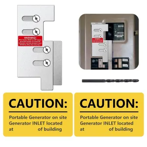 Generator Interlock Kit Compatible with Eaton or Cutler Hammer Vertical Throw CH Series 150 or 200 Amp，2 1/4"" Spacing Between Main and Branch Breakers,for Home Safety Interlock Kit