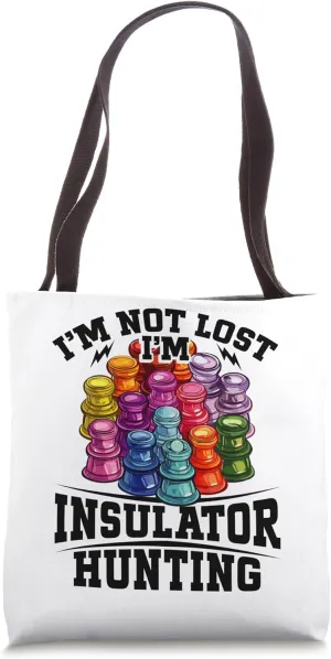Glass Insulator Collector Telegraph Insulator Collecting Tote Bag