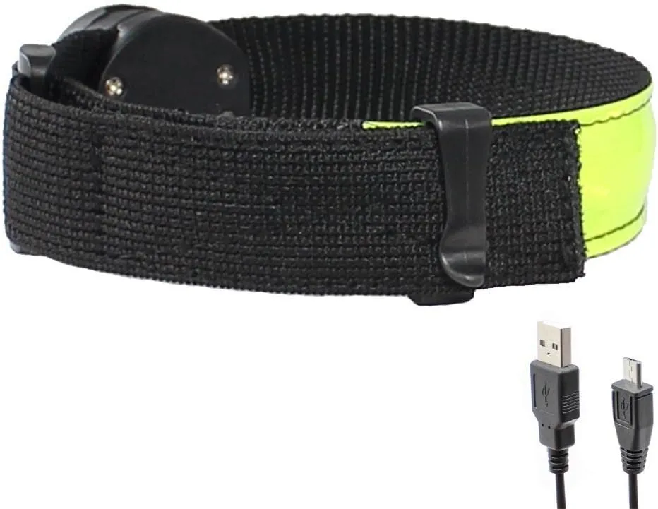 Glovion Reflective Running Gear LED Armband Rechargeable