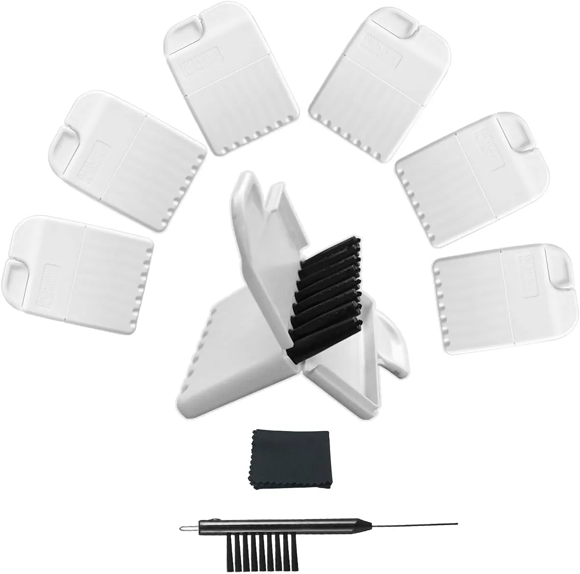 GN Cerustop Wax Guards PN 20439700 Filters for Resound/Phonak/Unitron/Beltone/Widex Heaing Aid with Cleaning Brush Tools Kit and Carry Case-6packs