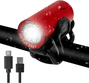 GORIX Bike Front Light USB Charging Waterproof LED Bright Bicycle (GX-FL1579)