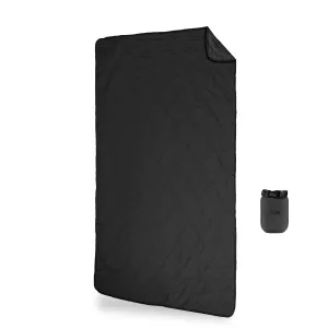 Gravel Travel UltraPak Everyday Blanket - More Packable & Puffy - Black