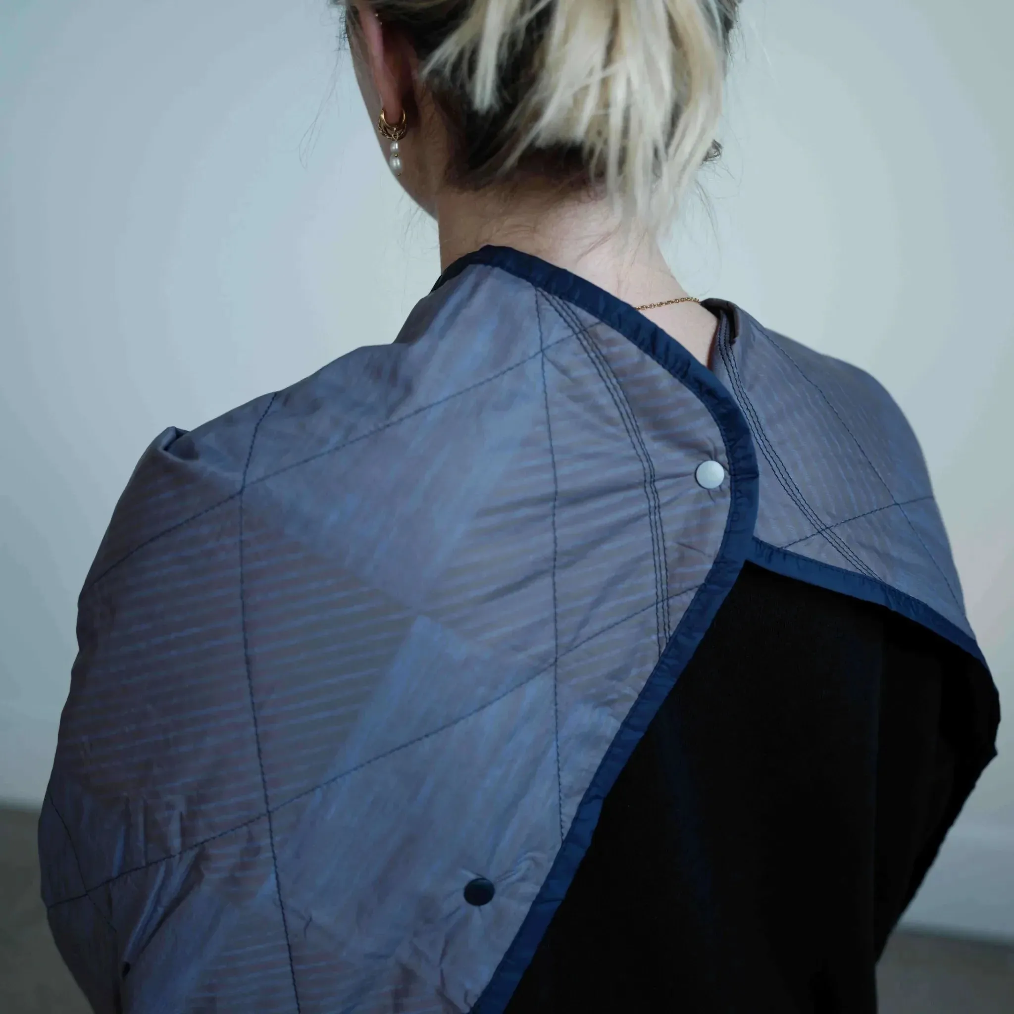 Gravel Travel UltraPak Everyday Blanket - More Packable & Puffy - Blue Checkered
