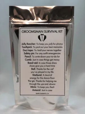 Groomsman Survival Kit