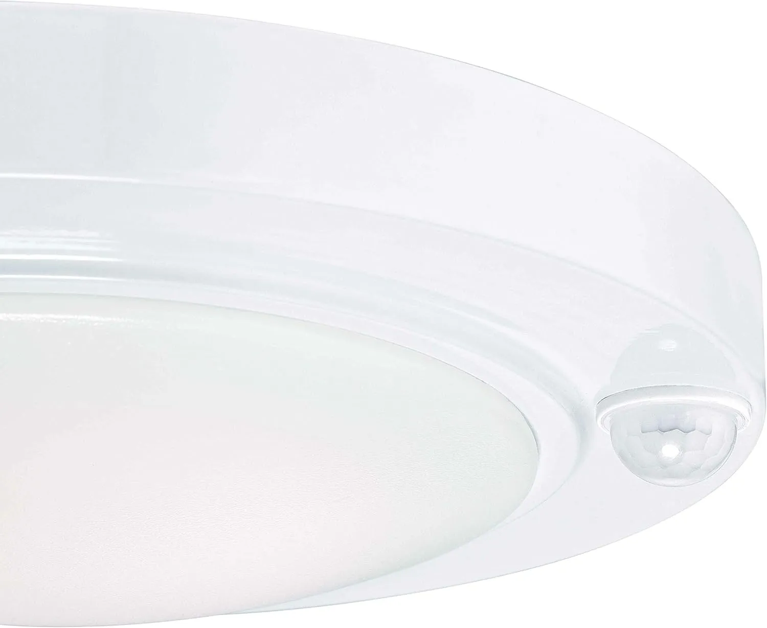 GRUENLICH LED Motion Sensor Flush Mount Ceiling Lighting Fixture, 8.7 Inch 11.5W 890 Lumen, Metal Housing, ETL Rated, 2-Pack, White Finish-5000K