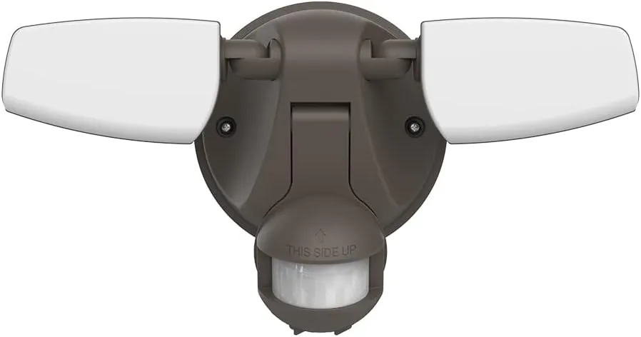 HALO Outdoor LED Flood & Security Light - Motion Activated Dusk to Dawn 1420 Lumens Bronze
