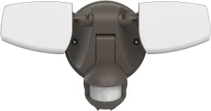HALO Outdoor LED Flood & Security Light - Motion Activated Dusk to Dawn 2372 Lumens Bronze (ESF2A4MB)