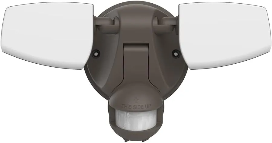HALO Outdoor LED Flood & Security Light - Motion Activated Dusk to Dawn 2372 Lumens Bronze (ESF2A4MB)