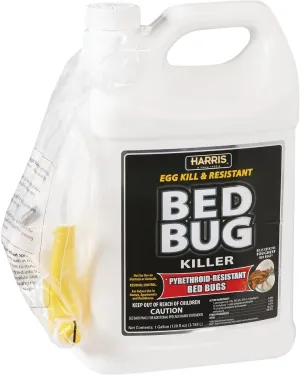 Harris Toughest Bed Bug Killer, Liquid Spray with Odorless and Non-Staining Extended Residual Kill Formula (Gallon)