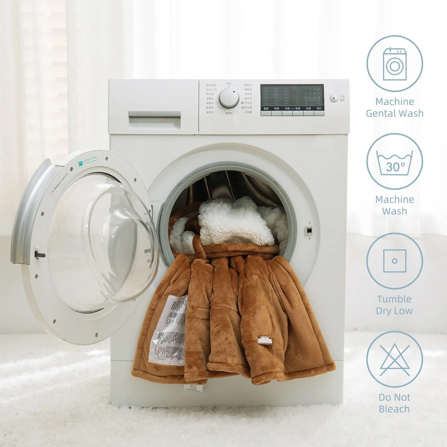 Heated Blanket Electric Throw 50" x 60" -Heated Throw Blanket with 4 Heating Levels & 3 Hours Auto Off,Machine Washable,ETL & FCC Certification,Over-Heat Protect（Cocoa Brown）