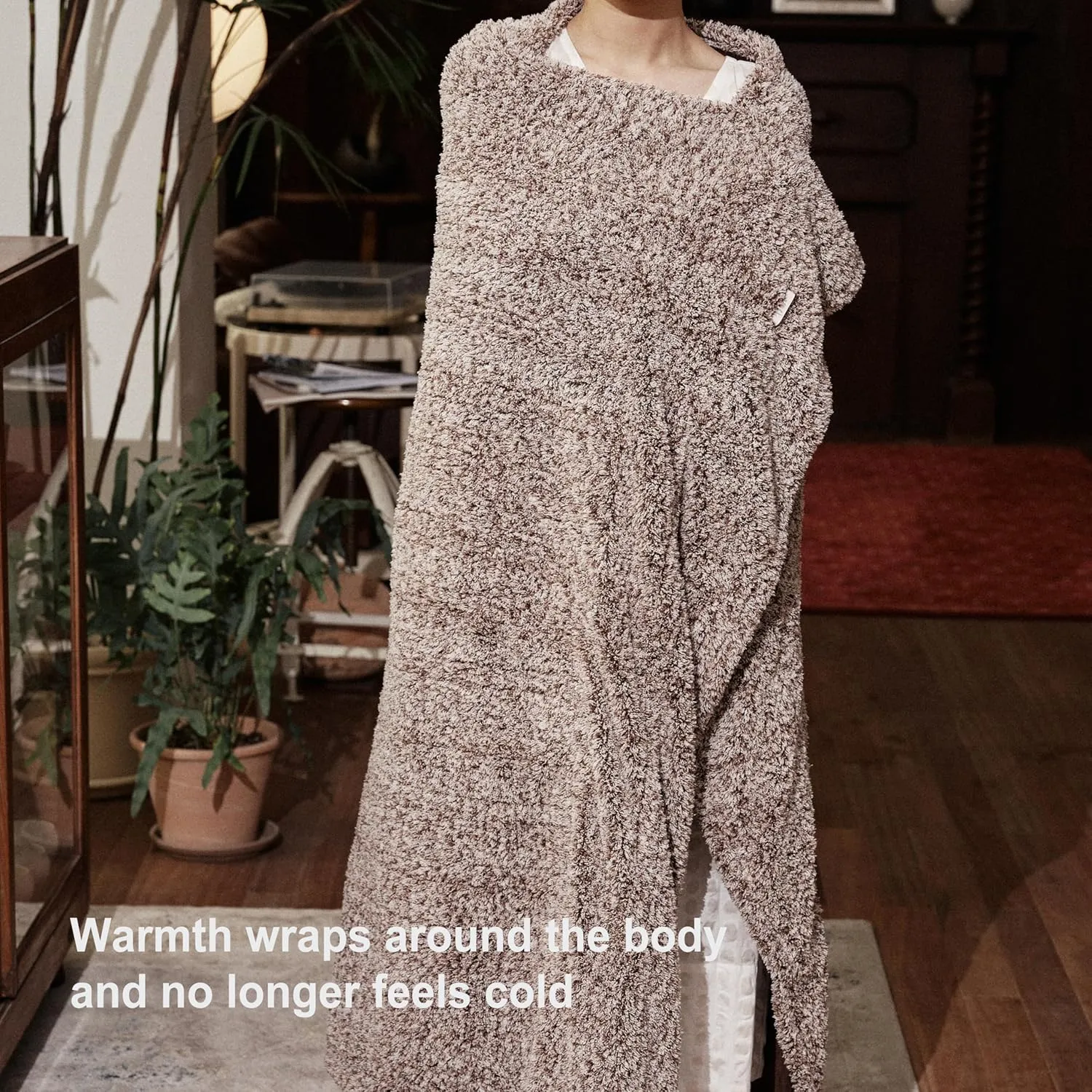 Heated Blanket Electric Throw 50" x 60" -Heated Throw Blanket with 5 Heating Levels & 3 Hours Auto Off,Machine Washable,ETL & FCC Certification,Over-Heat Protect（Racoon）