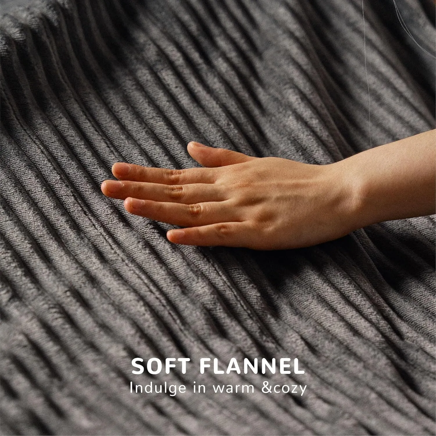 Heated Blanket Queen Size 84"x90",ETL Certification-6 Heating Levels Electric Blanket&1-10 Hour Auto Off,Heating Blanket with Dual Controller(Grey)