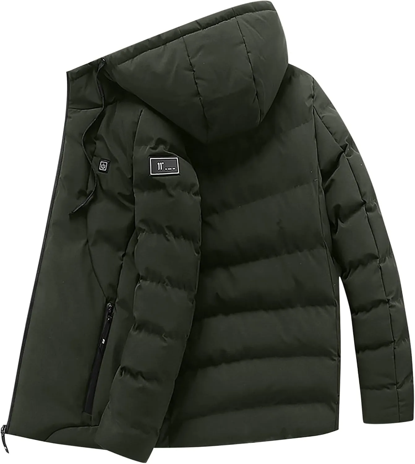 Heated Jacket for Men Women with 15 Heating Areas Heated Coat Heated Body Warmer USB Electric Heated Outerwear