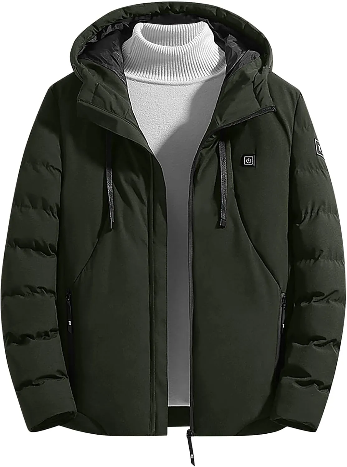 Heated Jacket for Men Women with 15 Heating Areas Heated Coat Heated Body Warmer USB Electric Heated Outerwear
