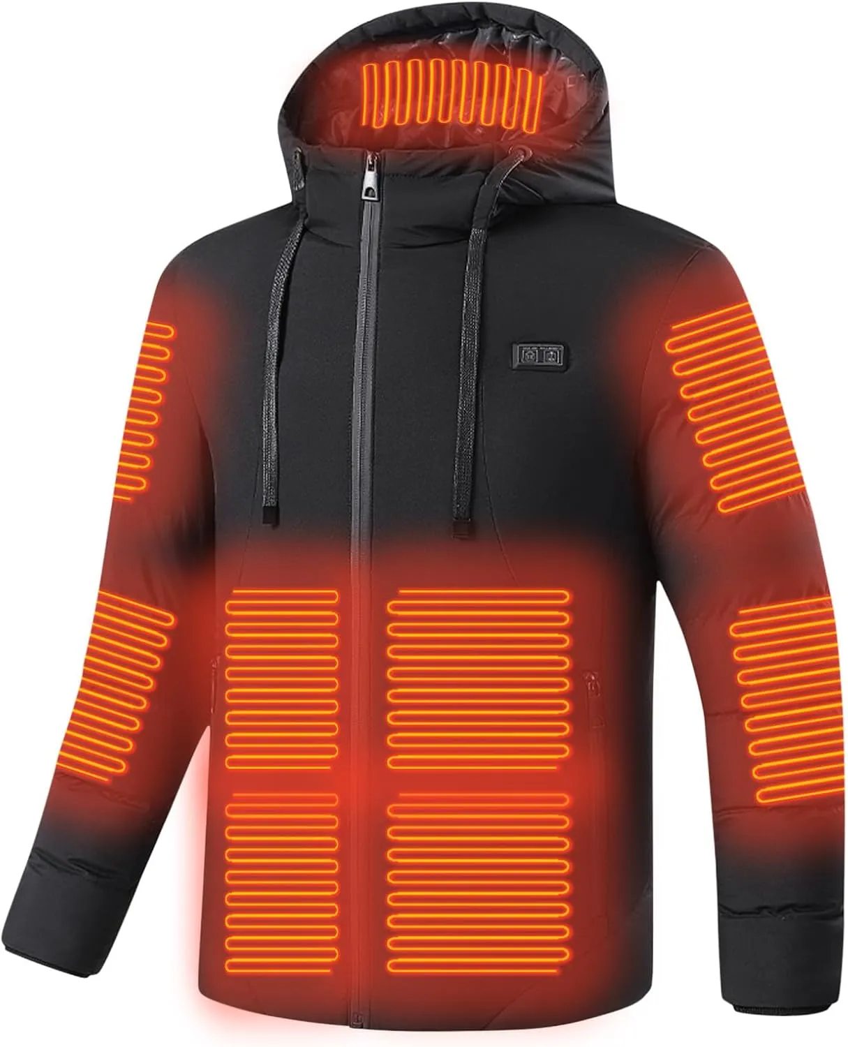 Heated Jacket for Men Women with 15 Heating Areas Heated Coat Heated Body Warmer USB Electric Heated Outerwear