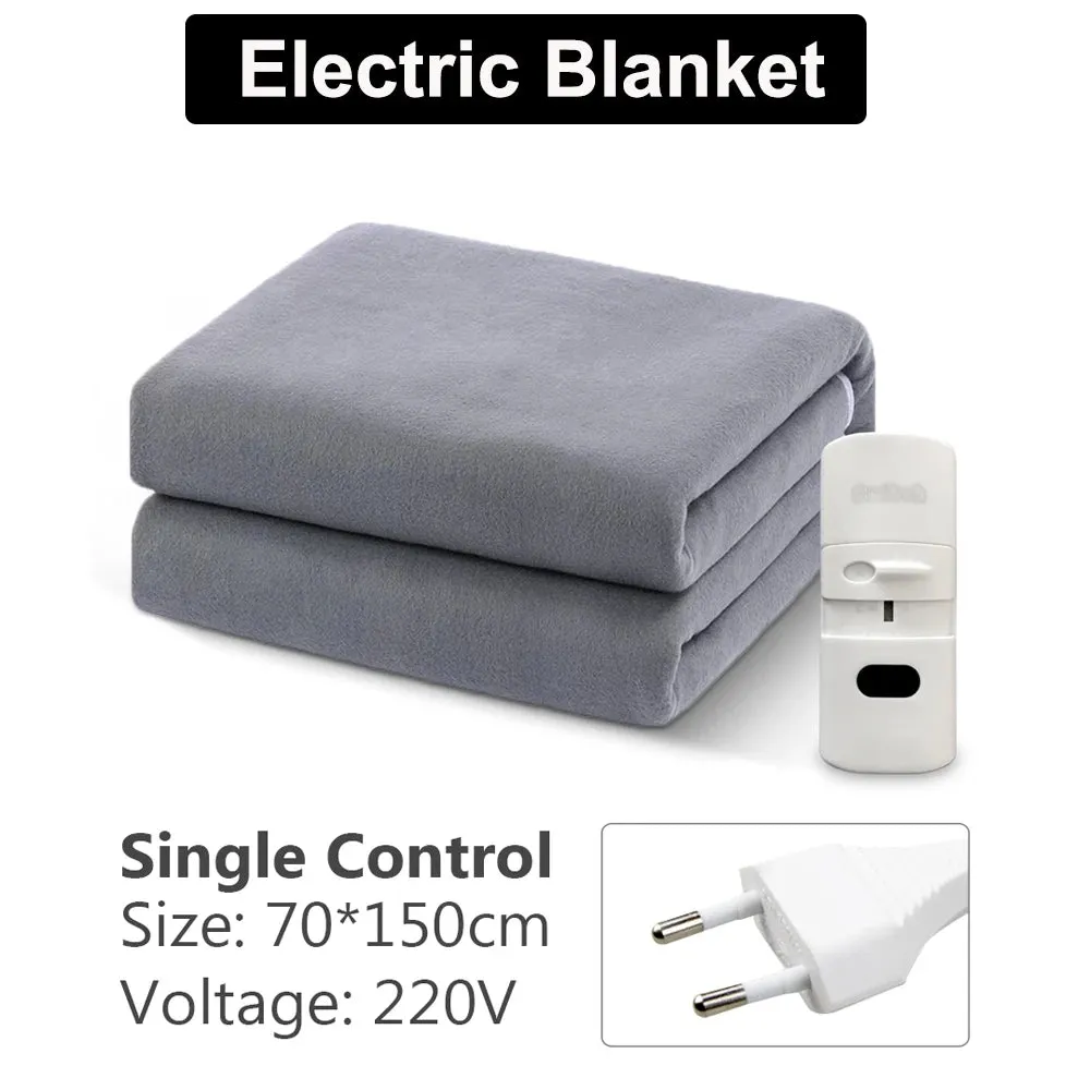 Heated Plush Electric Blanket 220V EU Winter Warmer