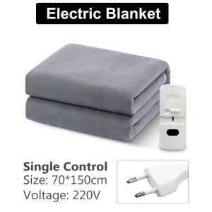Heated Plush Electric Blanket 220V EU Winter Warmer