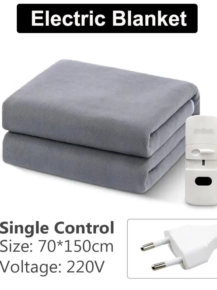 Heated Plush Electric Blanket 220V EU Winter Warmer