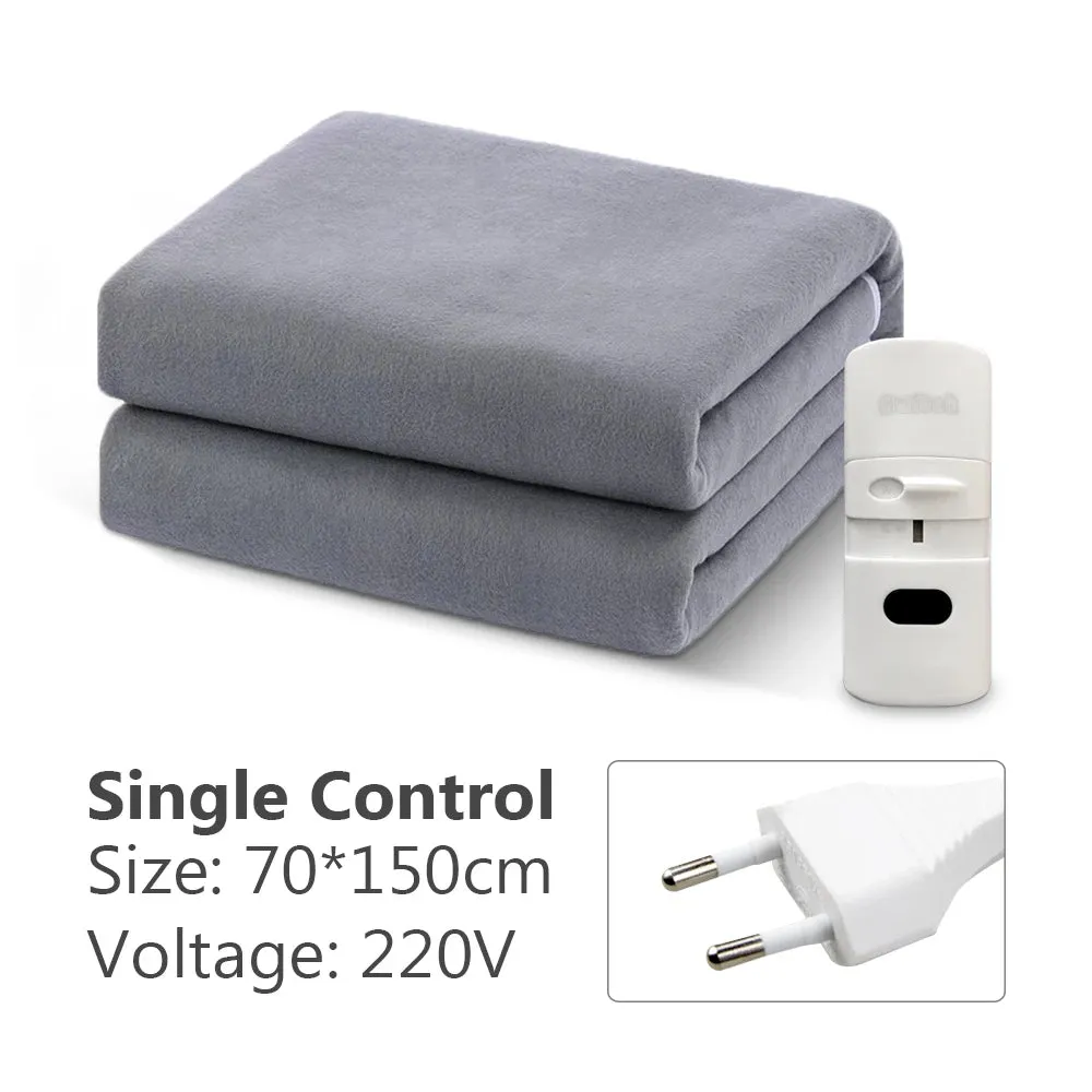 Heated Plush Electric Blanket 220V EU Winter Warmer