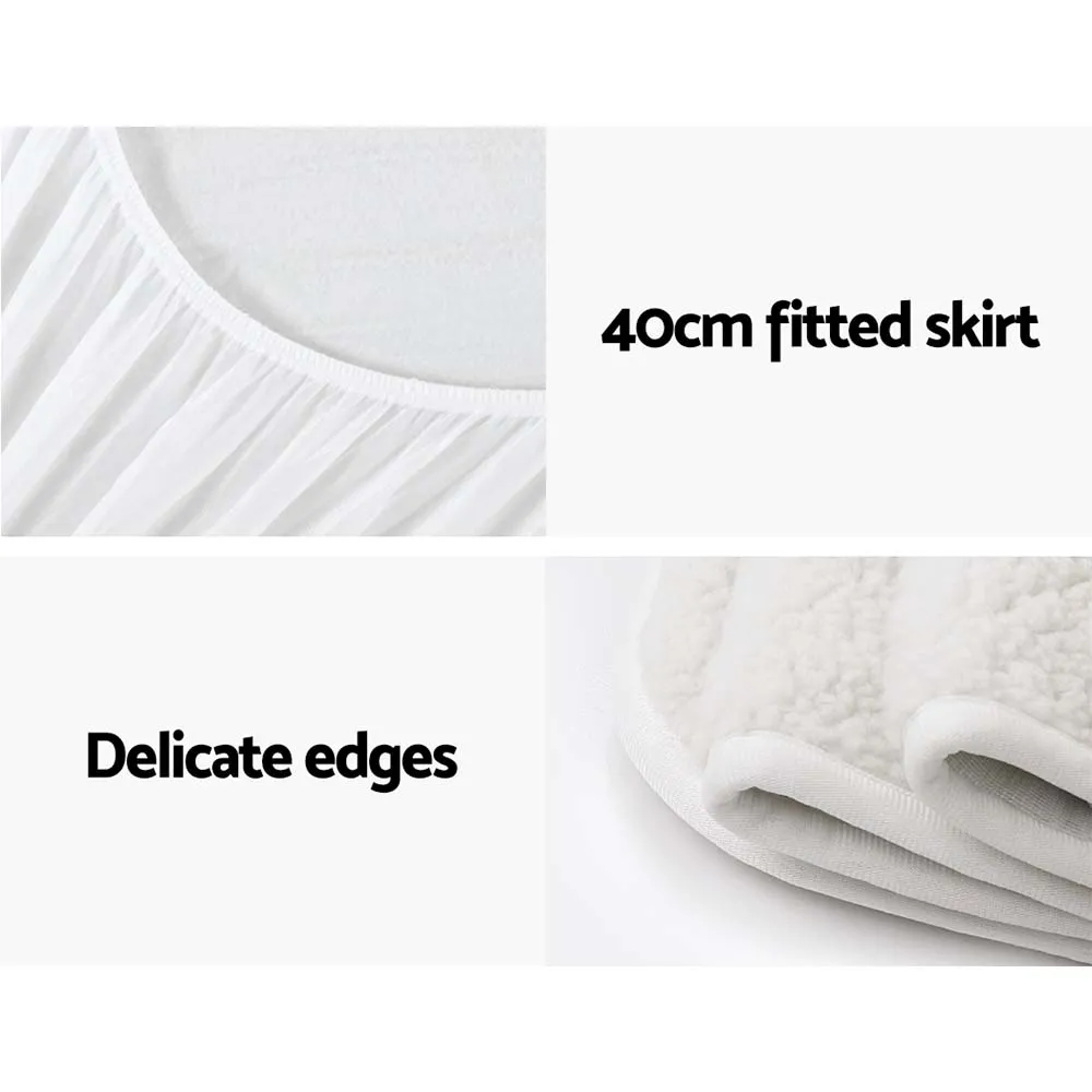 Heated Underlay (Double) Bed Fitted Electric Blanket - Fleece