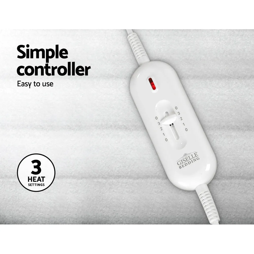 Heated Underlay (King) Bed Fitted Electric Blanket - Polyester