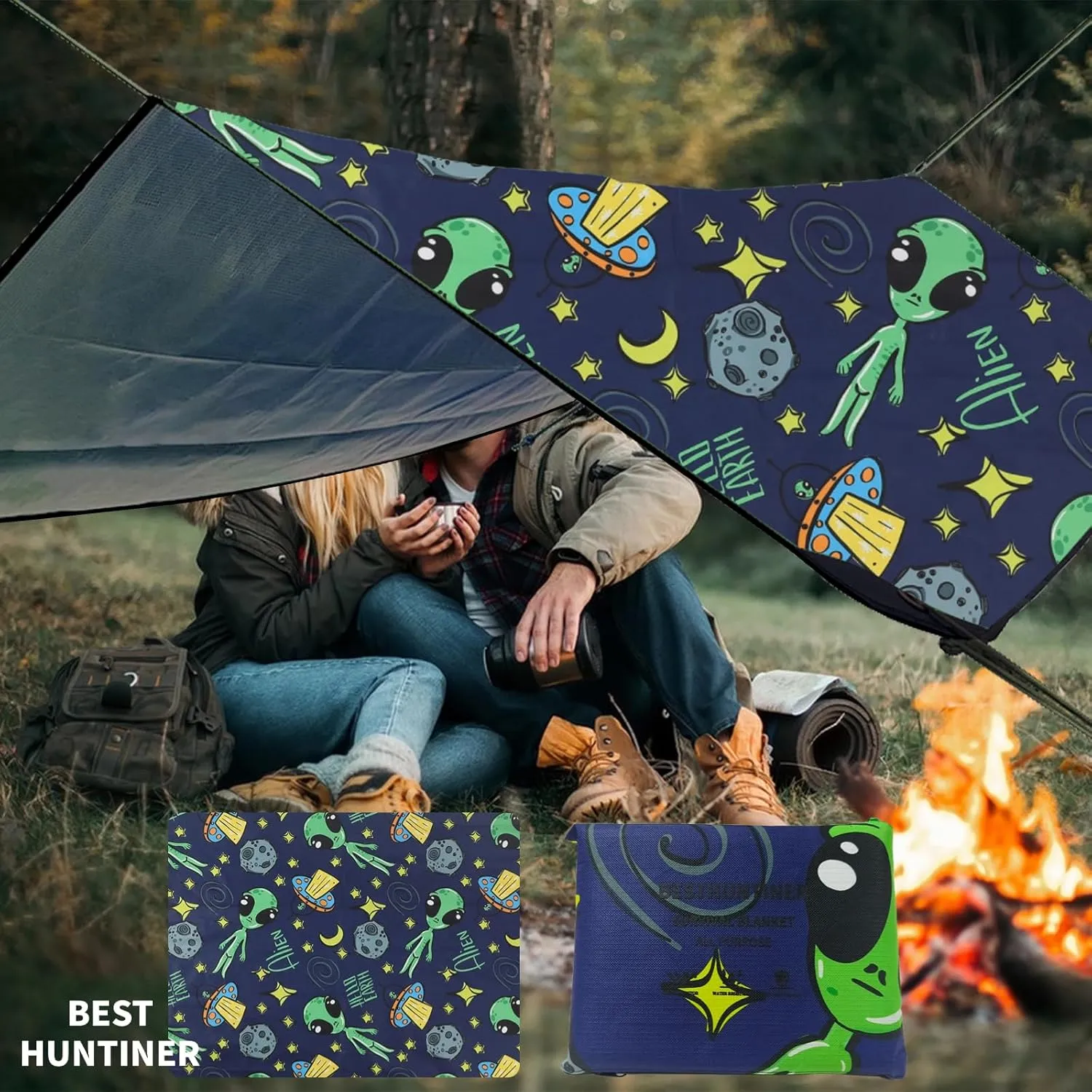 Heavy Duty Survival Blanket -Multifunctional Reflective Tarp Thermal Blanket - 60" x 83" Waterproof Sandproof for Camping Hiking Outdoors Multifunctional Emergency Blanket…
