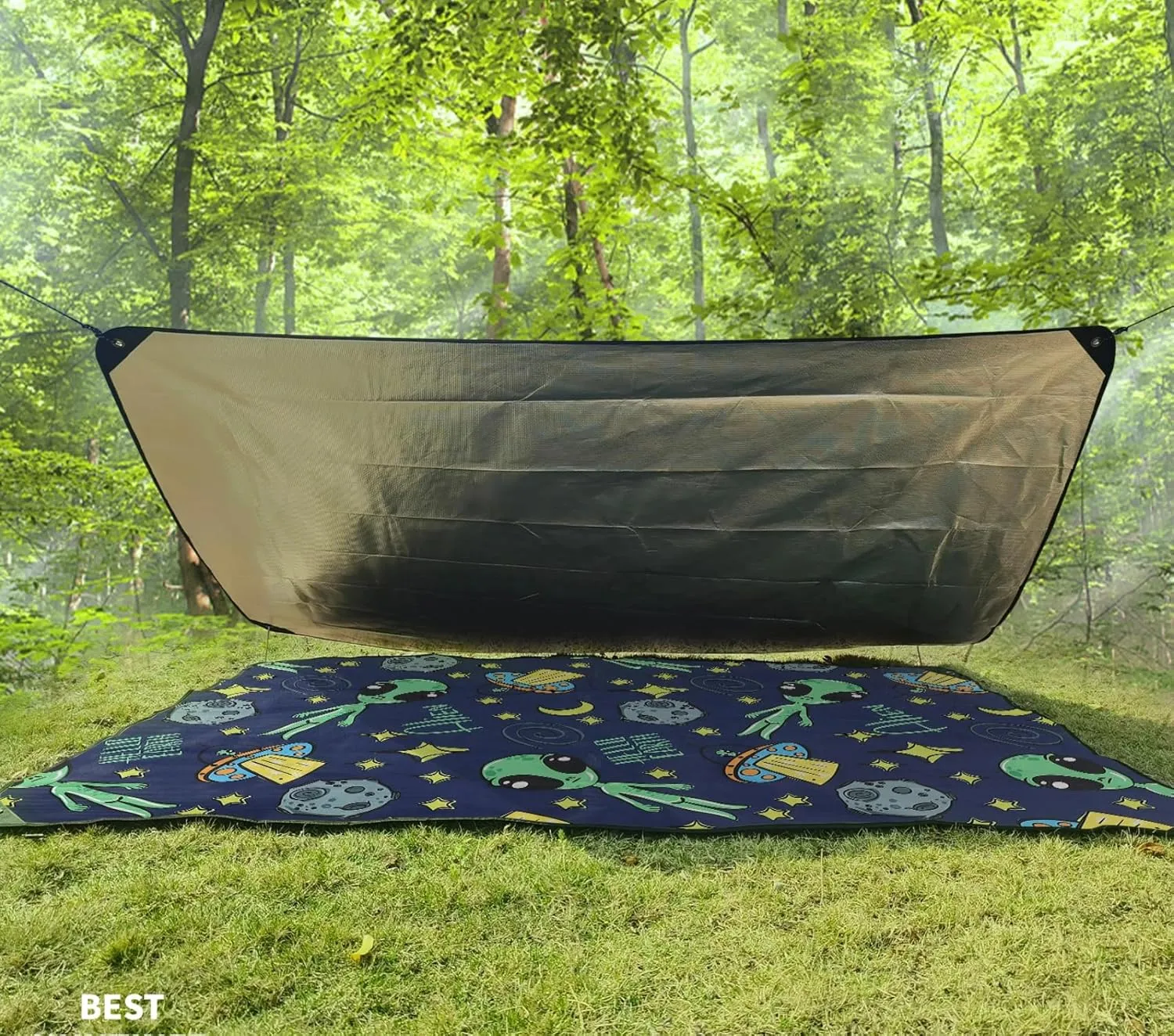 Heavy Duty Survival Blanket -Multifunctional Reflective Tarp Thermal Blanket - 60" x 83" Waterproof Sandproof for Camping Hiking Outdoors Multifunctional Emergency Blanket…