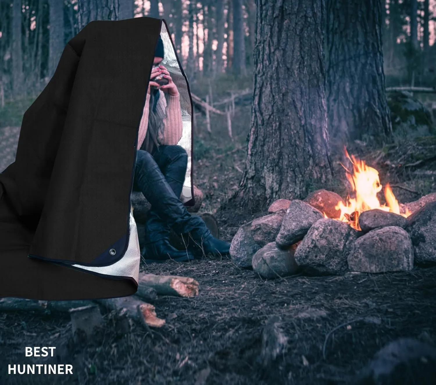 Heavy Duty Survival Blanket -Multifunctional Reflective Tarp Thermal Blanket - 60" x 83" Waterproof Sandproof for Camping Hiking Outdoors Multifunctional Emergency Blanket…