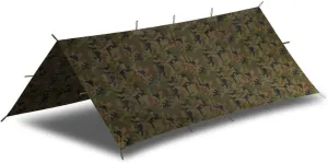 Helikon-Tex SuperTarp Small - Polyester Ripstop Tarp - Tarp - PL Woodland - Outdoor Bushcraft Hunting Survival