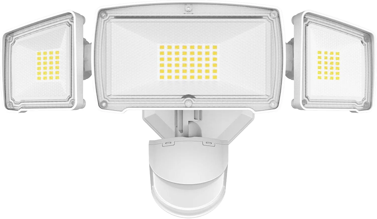 HGGH Motion Sensor Outdoor Lights – Flood Lights Outdoor Security Light, LED Floodlights IP65 Waterproof 6000K 38W 4200LM with 3 Adjustable Heads, Exterior Light for House, Backyard, Porch