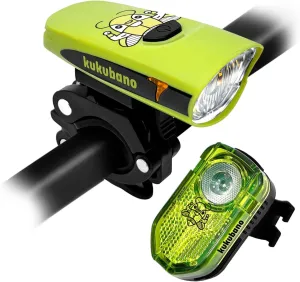 High-Visibility LED Headlight and Taillight Set - 600 Lumens Front Beam, Rear Light, USB Rechargeable, Waterproof, Long Battery Life, for Intermediate to Advanced Bikers
